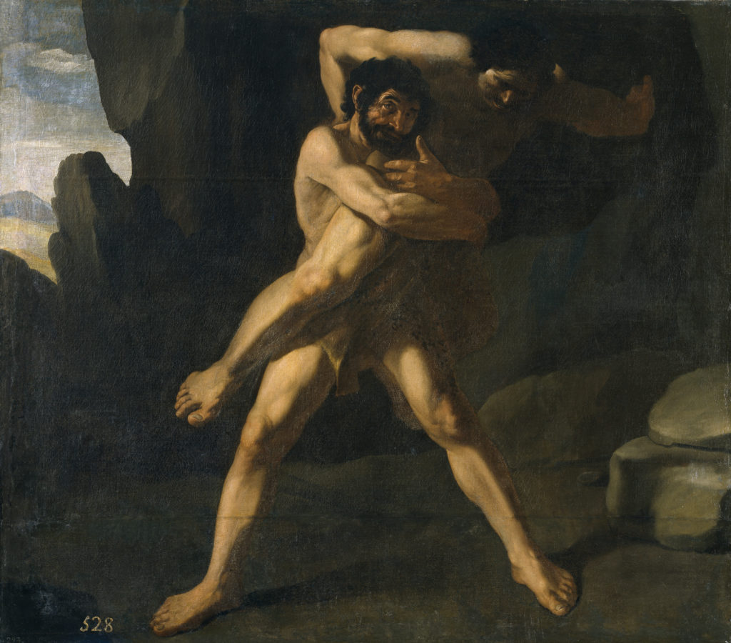 Hércules luchando con Anteo (Hercules fighting with Antaeus) by Francisco de Zurbarán (1598–1664)