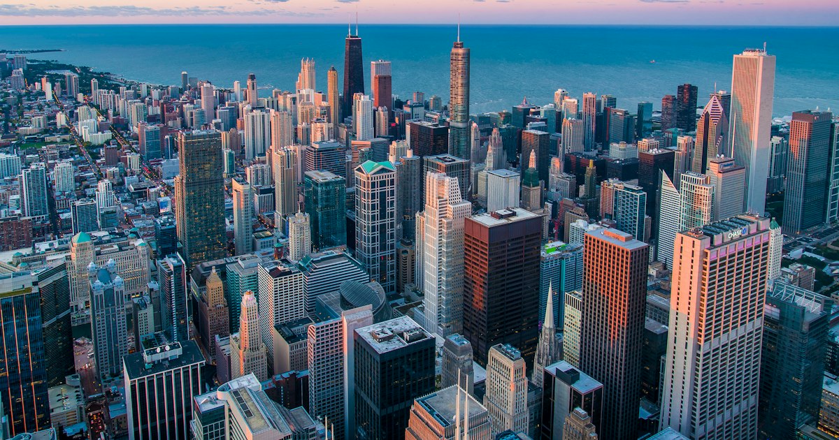 City skyline and waterfront